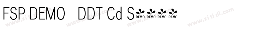 FSP DEMO   DDT Cd S字体转换